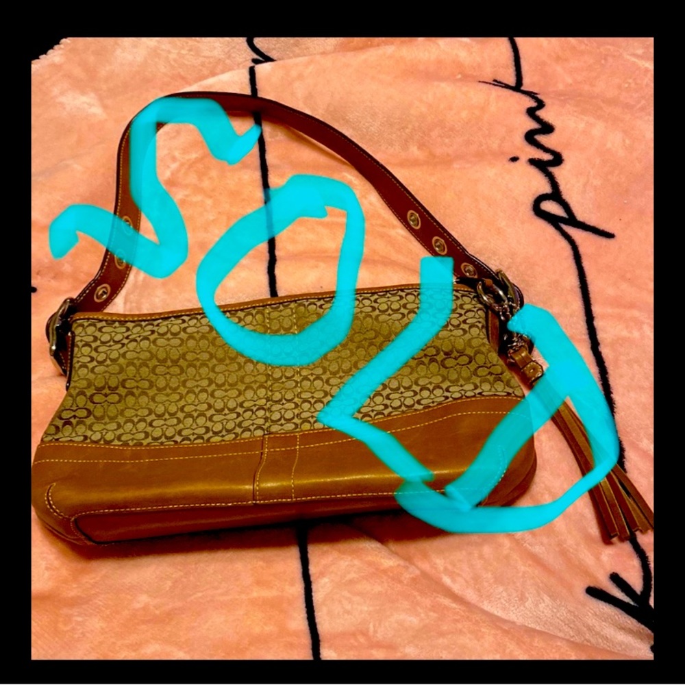 ‼️‼️‼️ SOLD ‼️‼️‼️. Coach Purse/Bag~ Canvas w/Leather